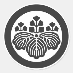 [Family Crests] Flowers Classic Round Sticker