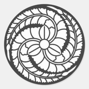 [Family Crests] Flowers Classic Round Sticker