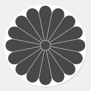 [Family Crests] Flowers Classic Round Sticker