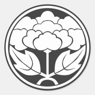 [Family Crests] Flowers Classic Round Sticker