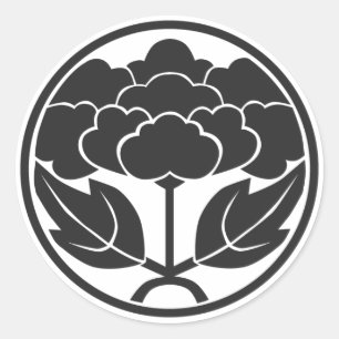 [Family Crests] Flowers Classic Round Sticker