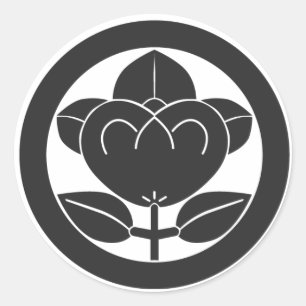 [Family Crests] Flowers Classic Round Sticker
