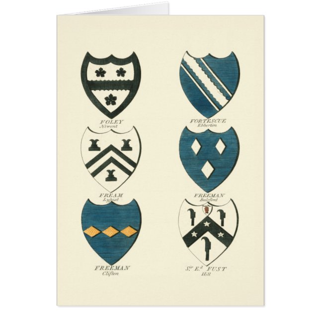 Family Crests of Various English Houses (Front)