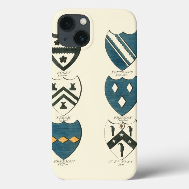 Family Crests of Various English Houses Case-Mate iPhone Case (Back)