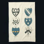 Family Crests of Various English Houses Tea Towel<br><div class="desc">A great print of various family crests for a couple of English houses. You can see the last names of the family for each crest plus the city in which they lived. If you have an affinity for English history this is the perfect purchase for you!</div>