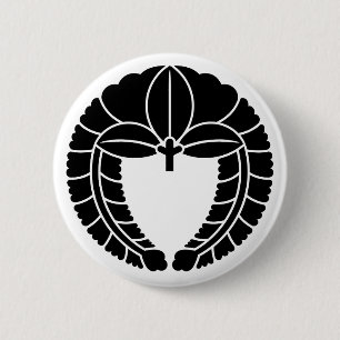 [Family Crests] Orthodox wisteria 6 Cm Round Badge