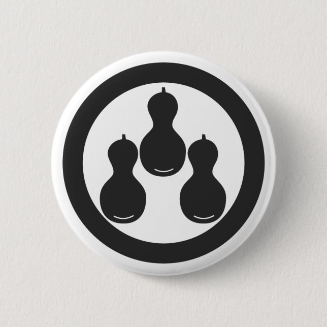 [Family Crests] Plants 6 Cm Round Badge (Front)