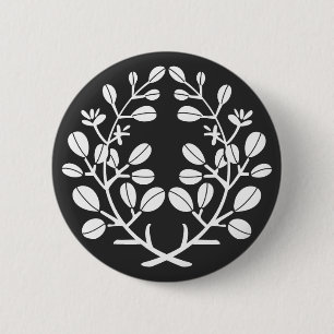 [Family Crests] Plants 6 Cm Round Badge