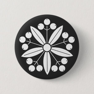 [Family Crests] Plants 6 Cm Round Badge