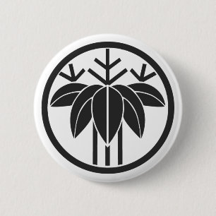 [Family Crests] Plants 6 Cm Round Badge