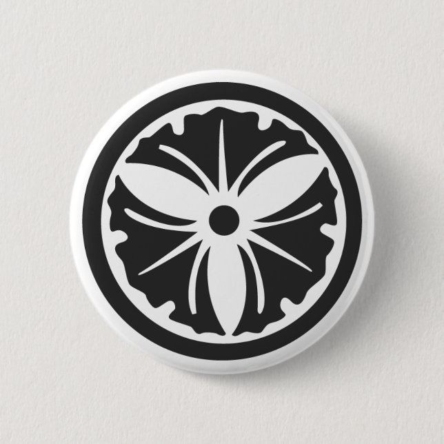 [Family Crests] Plants 6 Cm Round Badge (Front)