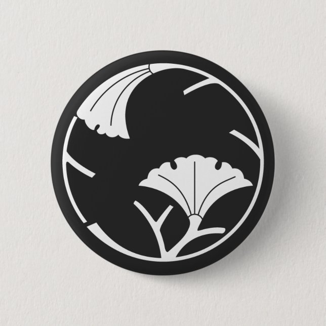 [Family Crests] Plants 6 Cm Round Badge (Front)
