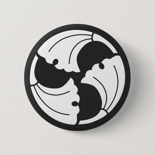 [Family Crests] Plants 6 Cm Round Badge (Front)