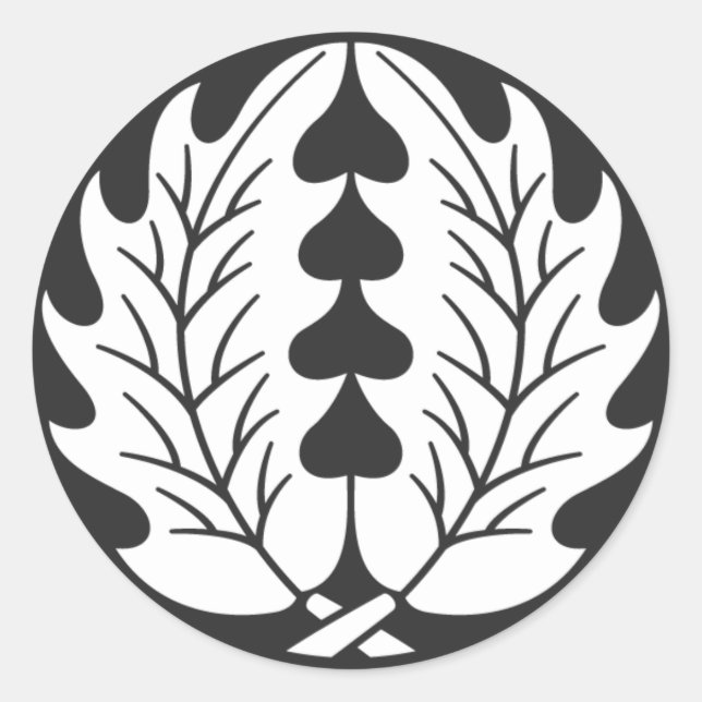 [Family Crests] Plants Classic Round Sticker (Front)