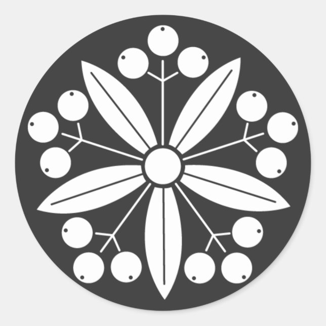 [Family Crests] Plants Classic Round Sticker (Front)