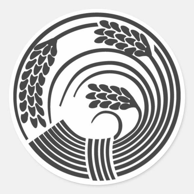 [Family Crests] Plants Classic Round Sticker (Front)
