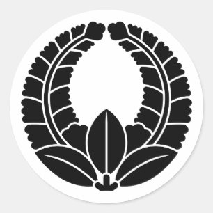 [Family Crests] Rising wisteria Classic Round Sticker