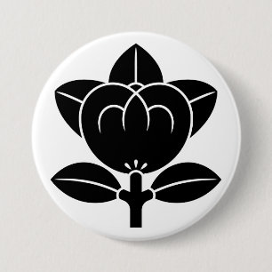 [Family Crests] Tachibana flower 7.5 Cm Round Badge