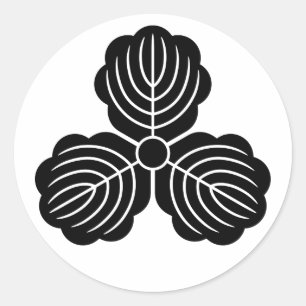 [Family Crests] three ork leaves Classic Round Sticker