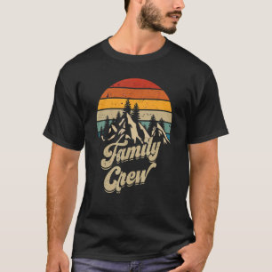 Family Crew Camping Outdoor Sunset Summer Camp T-Shirt
