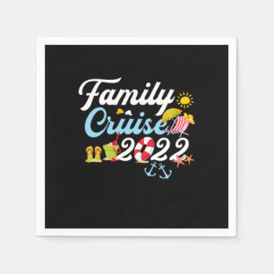 Family Cruise 2022 Matching Family Vacation Party Napkin