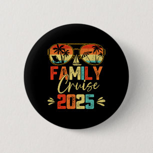 Family Cruise 2025 Beach Matching Summer Vacation 6 Cm Round Badge