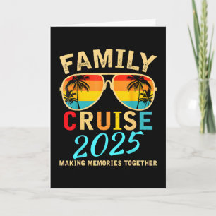 Family Cruise 2025 Beach Matching Summer Vacation Card