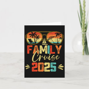 Family Cruise 2025 Beach Matching Summer Vacation Card