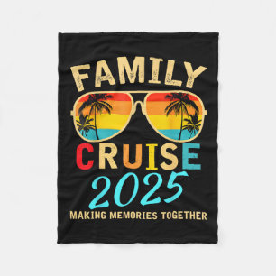 Family Cruise 2025 Beach Matching Summer Vacation Fleece Blanket