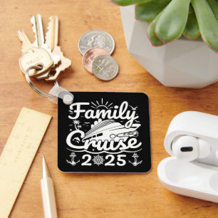 Family Cruise 2025 Cool Funny Family Trip Cruise Key Ring