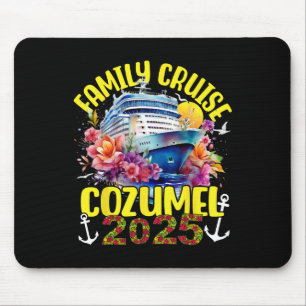 Family Cruise 2025 Cozumel Mexico Family Trip Frie Mouse Mat