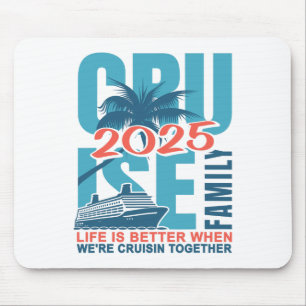 Family Cruise 2025 Cute Matching Outfit Cruise Tri Mouse Mat