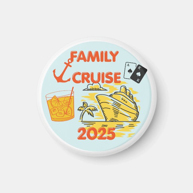 Family Cruise 2025 Door Magnet (Front)