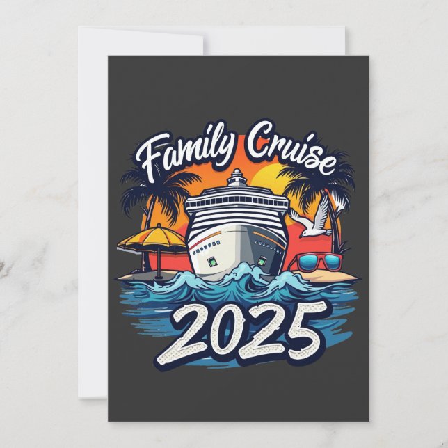 Family Cruise 2025 Family Matching Crew Ship Invitation (Front)