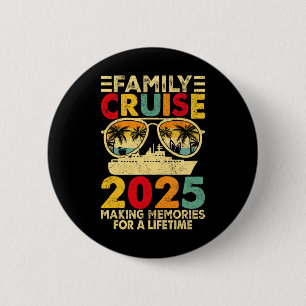 Family Cruise 2025 Family Matching Tee Summer Vaca 6 Cm Round Badge