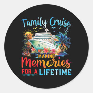Family Cruise 2025 Family Summer Vacation Matching Classic Round Sticker