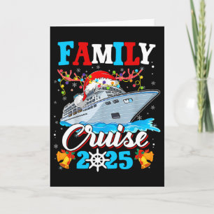 Family Cruise 2025 Matching Family Christmas Cruis Card