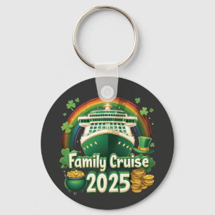 Family Cruise 2025 St. Patrick’s Matching Lucky  Key Ring