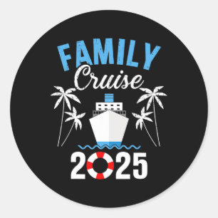 Family Cruise 2025 Store Family Cruise 2025 Uni-ad Classic Round Sticker