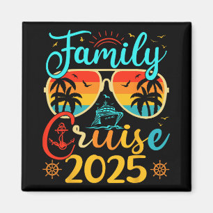 Family Cruise 2025 Summer Family Vacation Matching Magnet