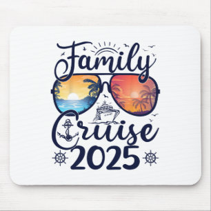 Family Cruise 2025 Summer Family Vacation Matching Mouse Mat