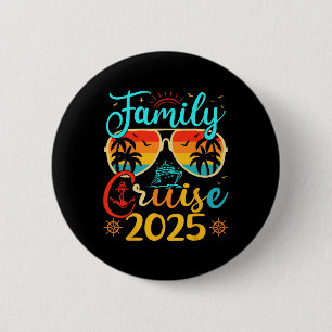 Family Cruise 2025 Summer Vacation Matching Family 6 Cm Round Badge