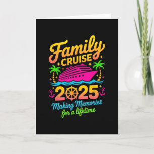 Family Cruise 2025 Vacation Lovers Summer Memories Card