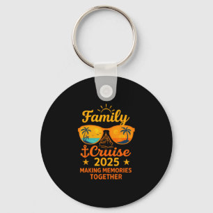 Family Cruise 2025 Vacation Memories Sungles Tee Key Ring