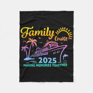 Family Cruise 2025 Vacation Trip Family Matching C Fleece Blanket