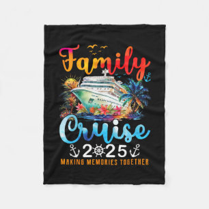 Family Cruise 2025 Vacation Trip Family Matching S Fleece Blanket