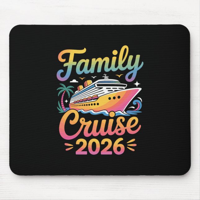Family Cruise 2026 1  Mouse Mat (Front)