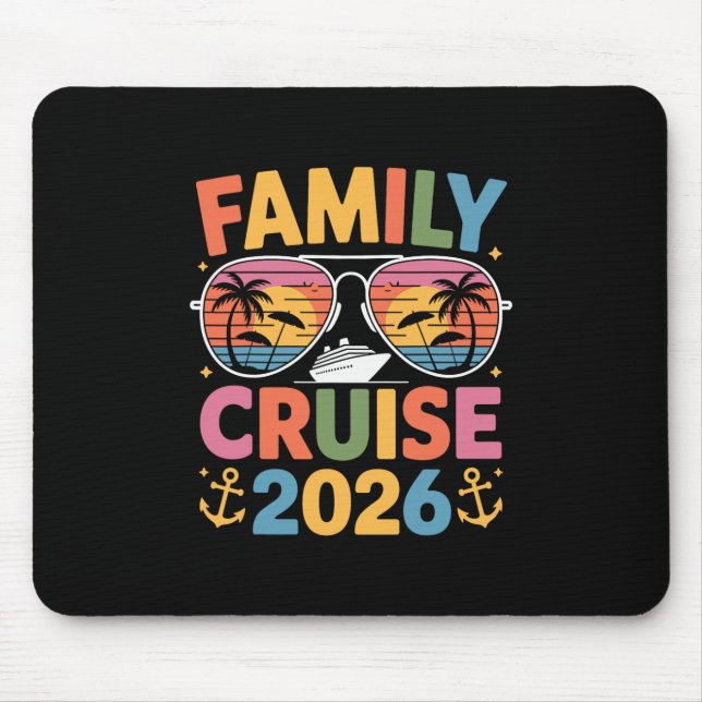 Family Cruise 2026 2  Mouse Mat (Front)