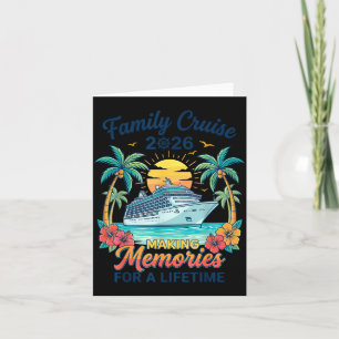 Family Cruise 2026 Family Cruise Vacation Summer Card