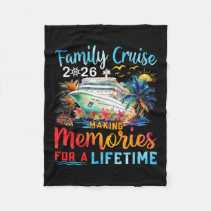 Family Cruise 2026 Group Matching Cruisin Together Fleece Blanket